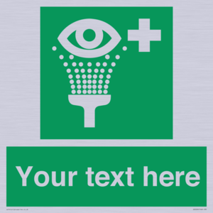 Custom Eye Wash Station Sign